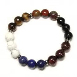 Magnesite/Lazurite/Garnet/Agate/Jasper/Tiger Eye (001010) 